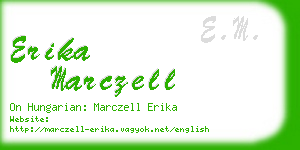 erika marczell business card